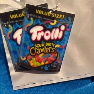 Trolli Sour Brite Crawlers Earrings
